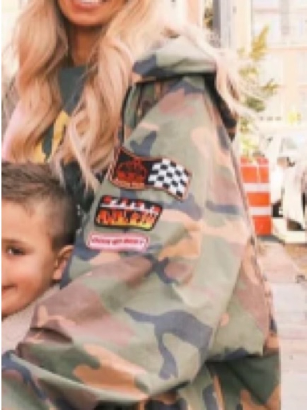 The Be Kind Camo Bomber Jacket - Green (SOLD OUT IN THIS SIZE) - Picture 8 of 9